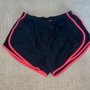 Pink Nike running shorts